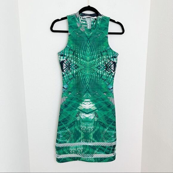 Ministry of Style Tropical Reflection Scuba Dress Mini Dress - Picture 2 of 9